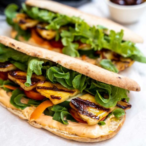 Halloumi Roasted Veggie Sandwich