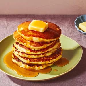 Pancake With Butter and Jam