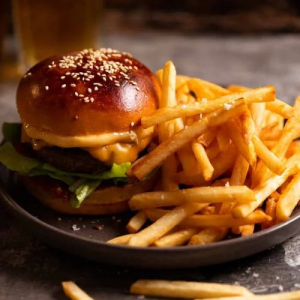 Mini Beef Burger With French Fries
