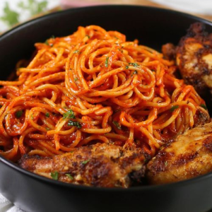 Jollof Spaghetti